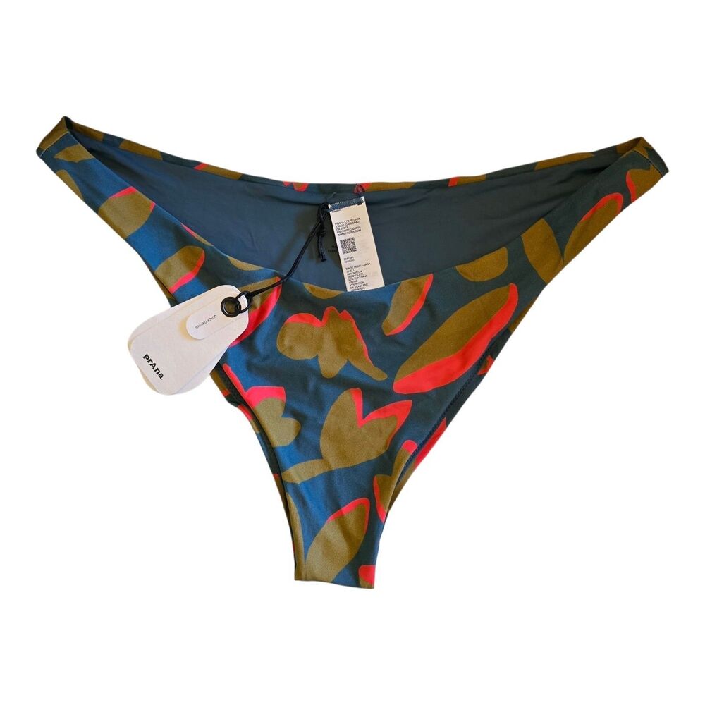 prAna Lahari Bikini Bottoms Womens XL NWT Catalina Indo Disco Swim Geometric NWT